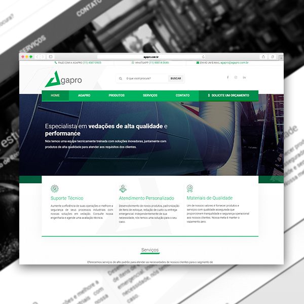 Criação de Site Profissional Agapro
