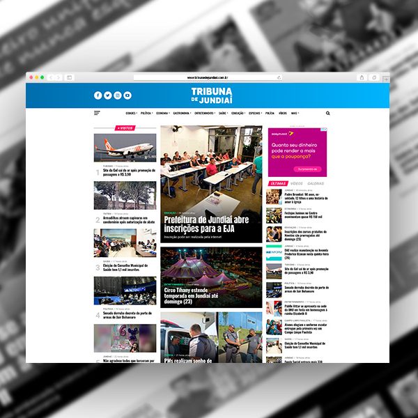 O projeto Tribuna de Jundiaí