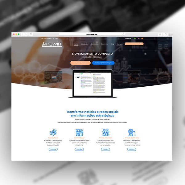 Criação de Site Profissional Site Knewin