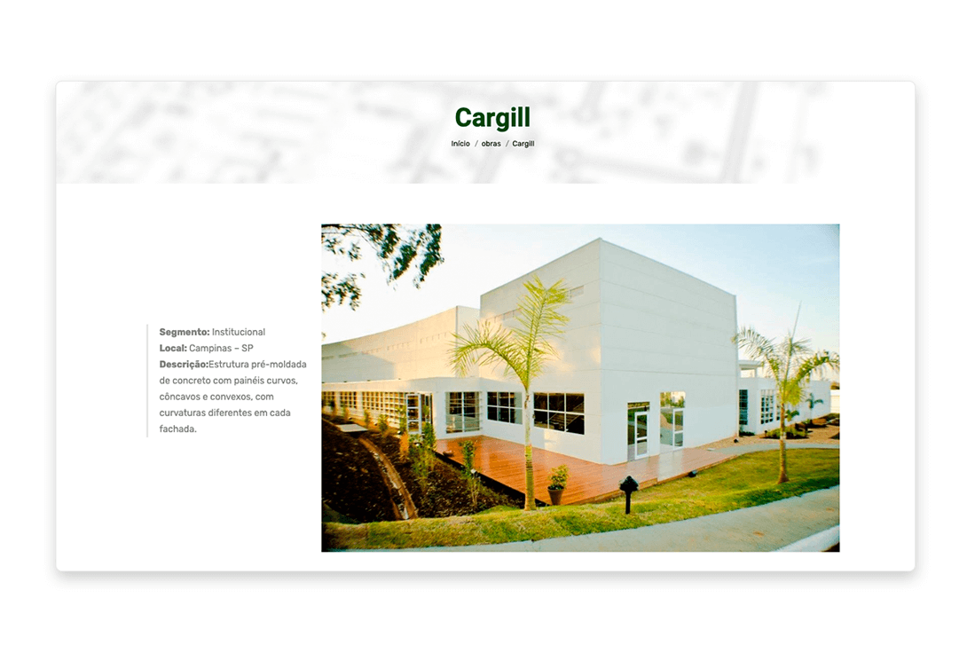 Página do Conteúdo site Bemarco