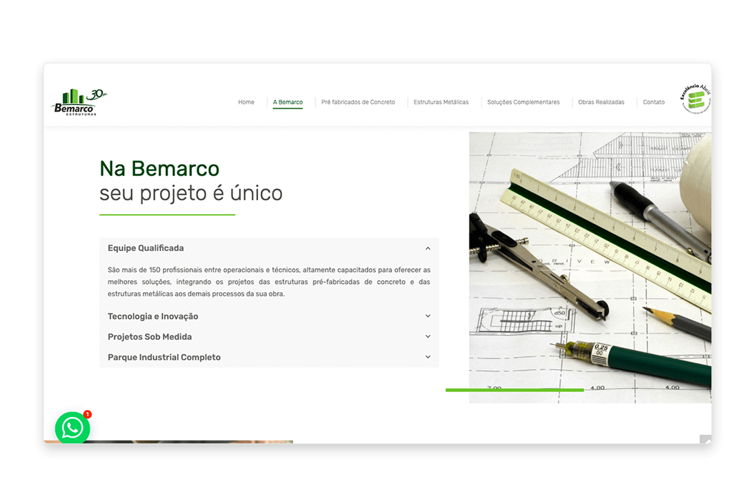 Página do Conteúdo site Bemarco