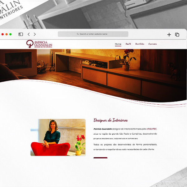 Site Patrícia Guandalin Designer de Interiores